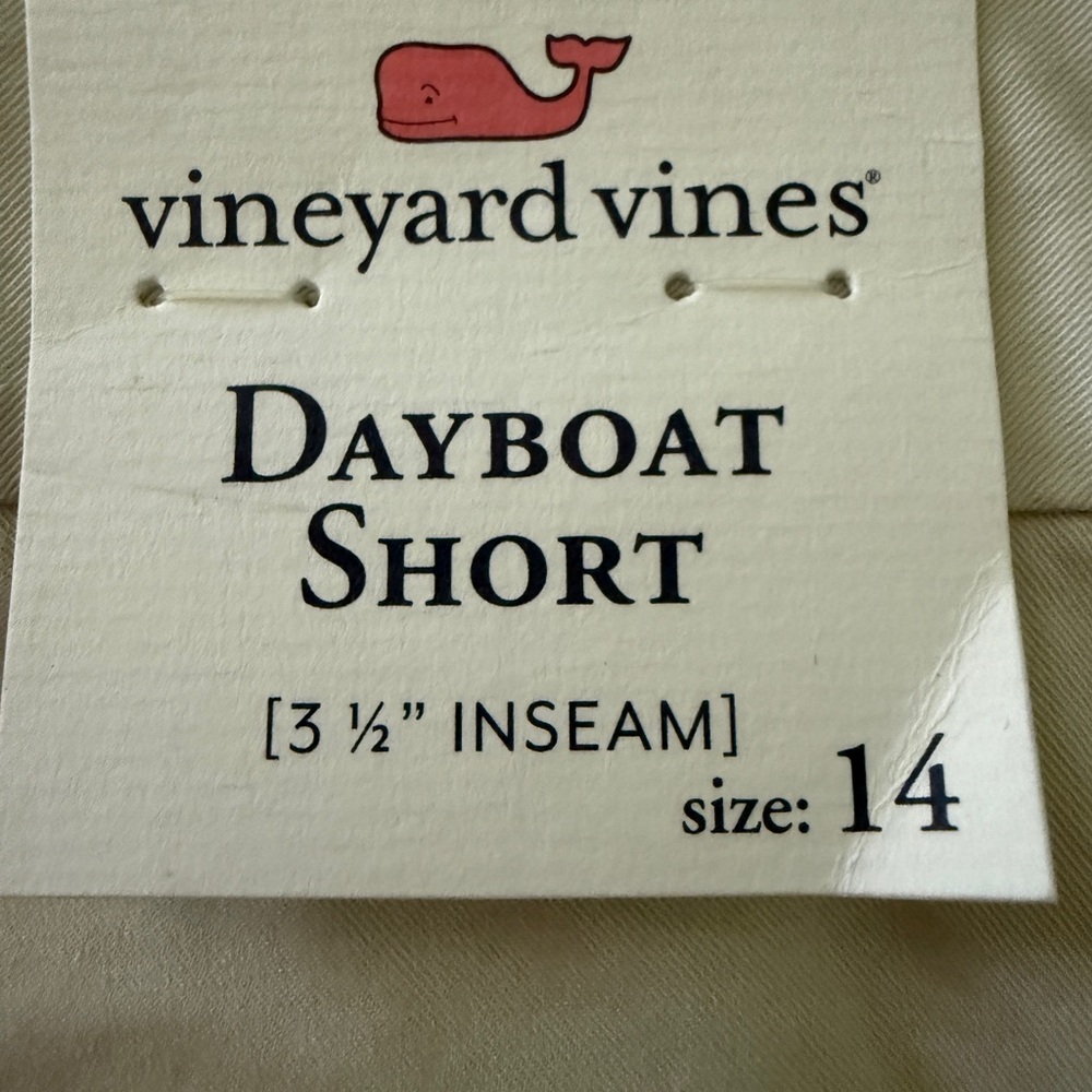 Vineyard Vines Dayboat Shorts Cotton Stretch 3.5” Inseam-size 14 NWT - Picture 3 of 6